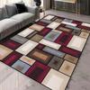 Geometric Pattern 3D Area Rugs for Living Room and bedroom decor Washable Carpets with Non-slip Backing European Inspired Mats
