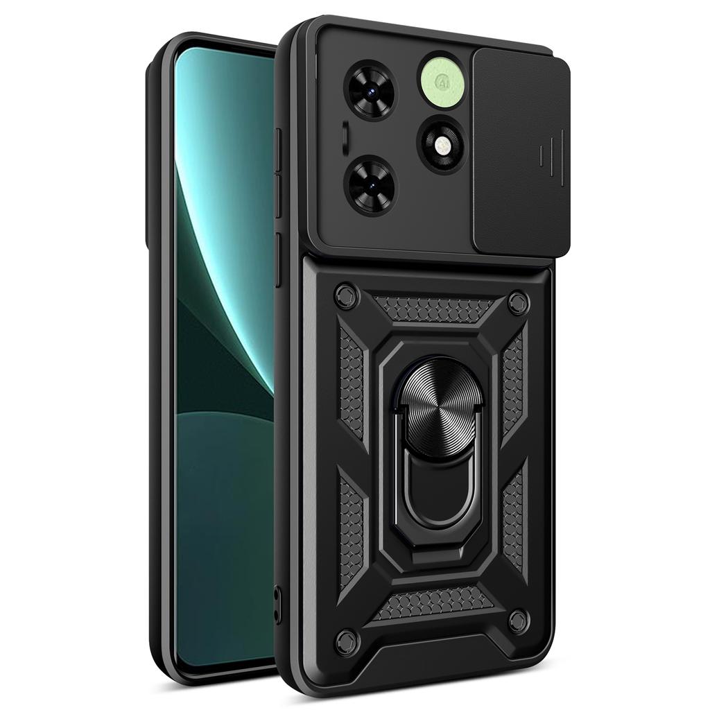 For TECNO Spark Go 2024 4G/Spark 20/Spark 20C/Pop 8 Case Slide Lens Guard PC+TPU Phone Cover