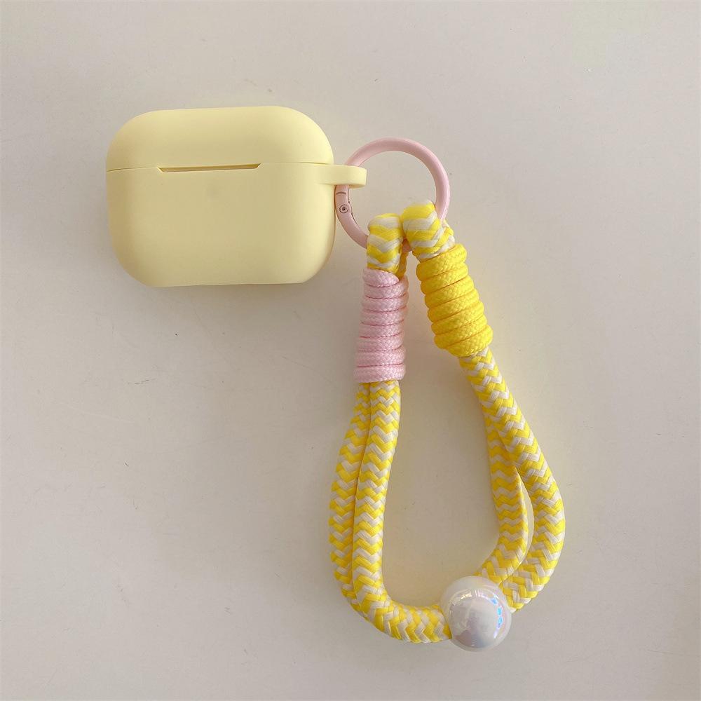 Milk yellow silicone earphone cover for Apple AirPods 1 /1 generation personalized protective cover PRO1/PRO1 anti-drop