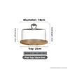 Glass Cake Plate Dessert Display Stand Transparent Dustproof Restaurant Afternoon Tea Food Serving Plate  Style Nordic