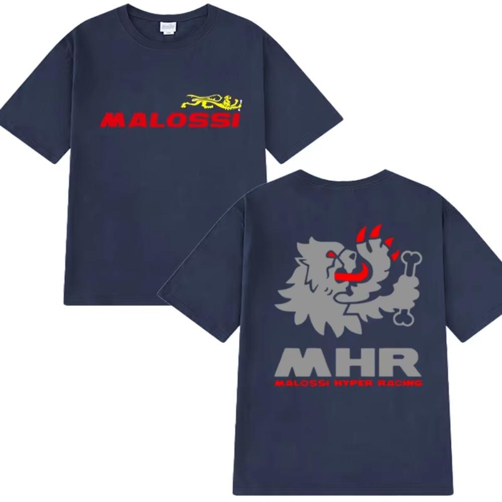 2025 New In Malossi Theme Double Sided Printed Short Sleeve T-shirts Men Women Harajuku Oversized  T Shirt Unisex  Tops