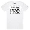 VOICEART I Put the Pro In Procrastination Funny Graphic Meme Premium T-Shirt