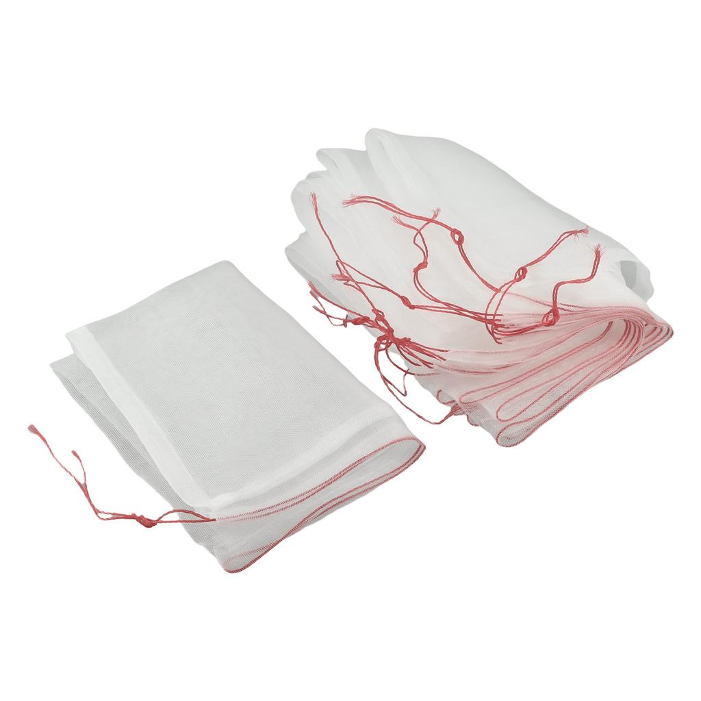 Drawstring Mesh Bags Fruit Protection Mesh Bags Garden Agriculture Nylon Material Proper Airflow Rainwater Drainage