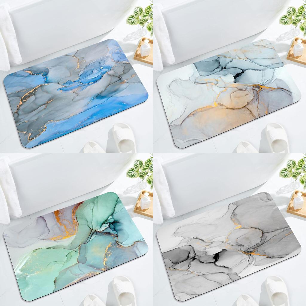 Waterproof Polyester Shower Floor Mat With Quick Dry Features For Bathroom And Entryway