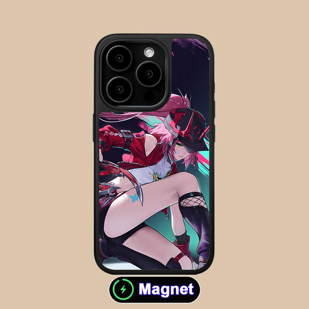

HSR Rappa Matte Surface Magsafe Mobile Phone Case for iPhone 17 16 15 14 13 12 11 Air Pro Max Plus Colorful Cover iPhone 11