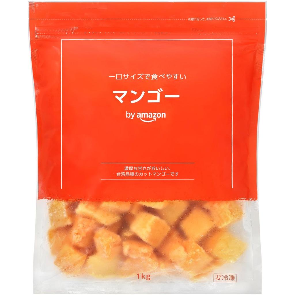 by Amazon Frozen Mango Chunks 1kg - IQF Flash Frozen