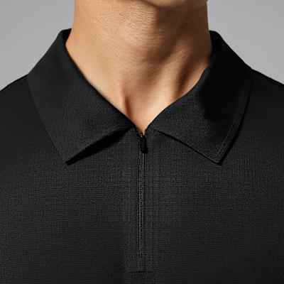 Men's Jordan Polo Shirts Men's Black Lapel Moderate