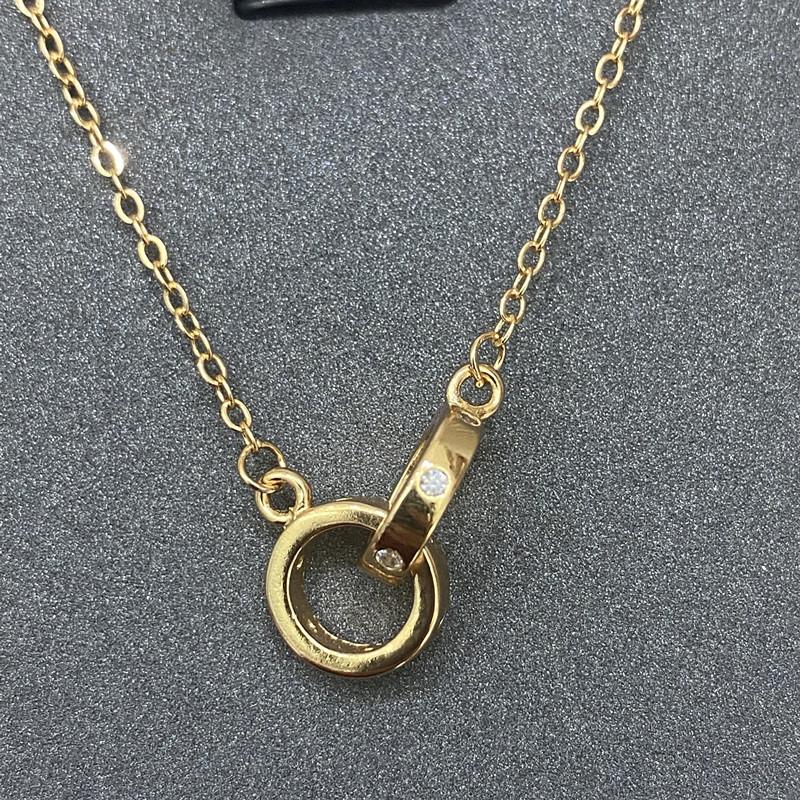 Колье Seiko Mobius с двойным кольцом, персонализированная цепочка на ключицу