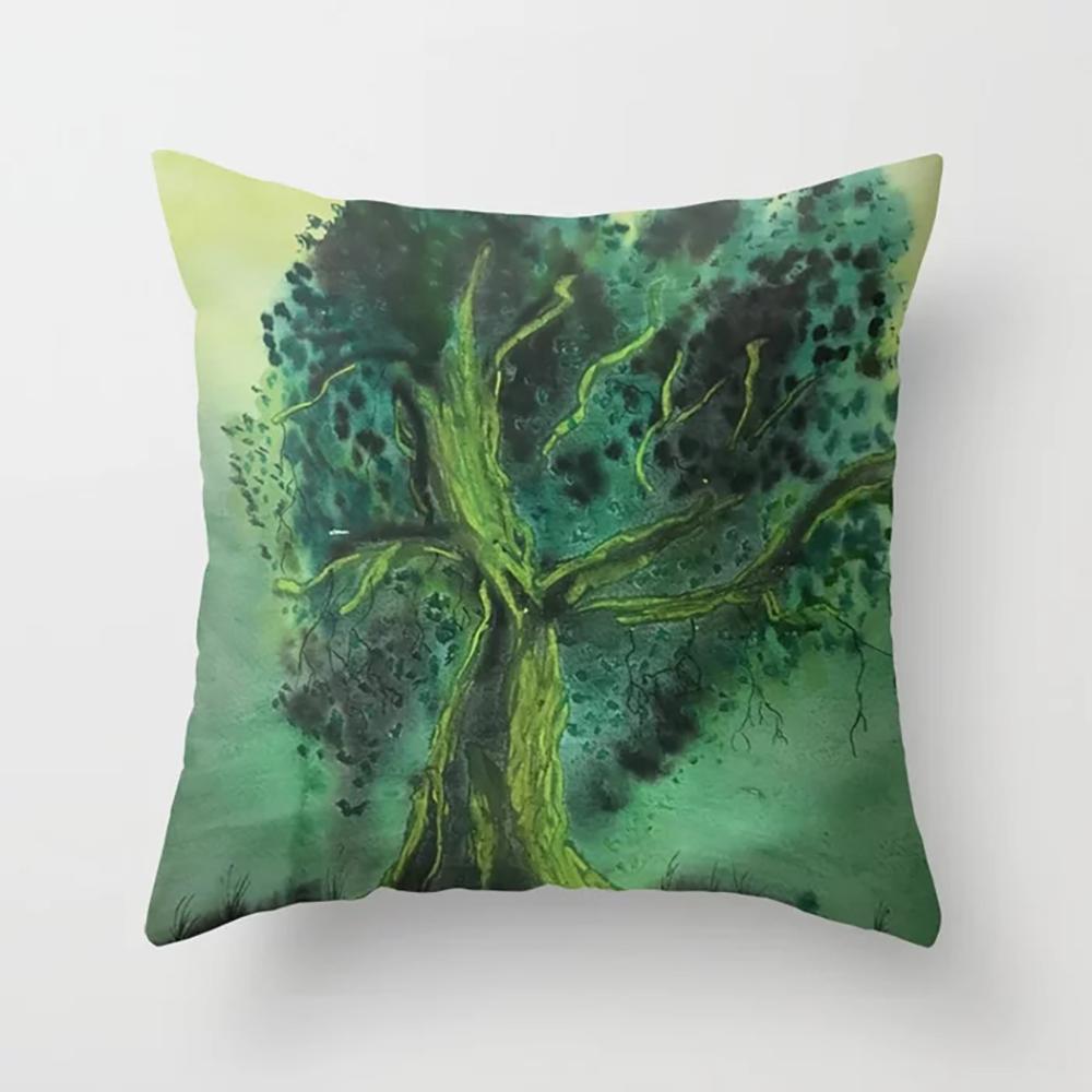Messy Colored Printed Polyester Pillowcase Cushion Cover for Home Living Room Sofa Bedroom Decoration Pillowcase 45x45cm