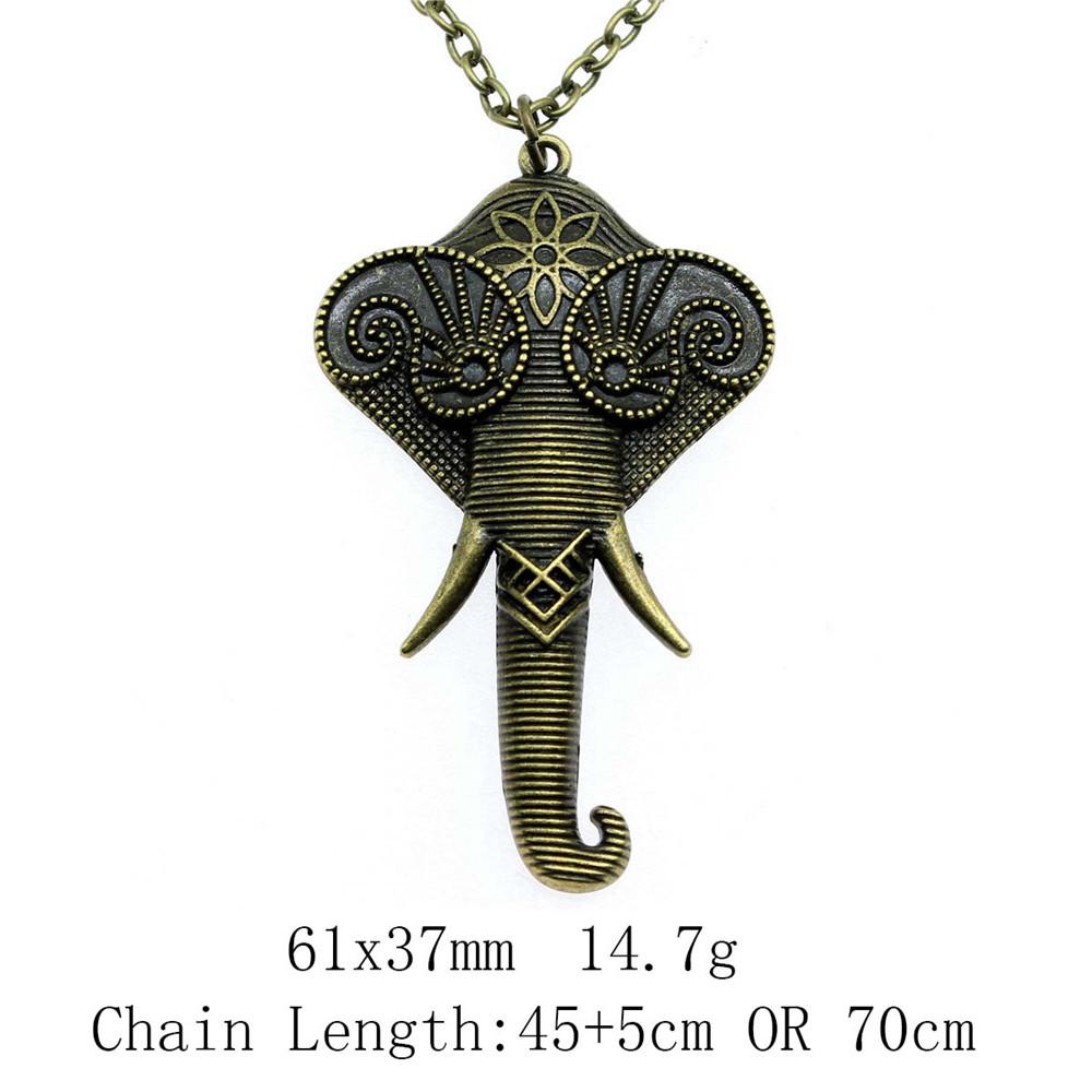 Cadouri pentru femei Noutăți în coliere Colier cu lanț lung cu elefant de 45 cm sau 70 cm Lucruri ieftine