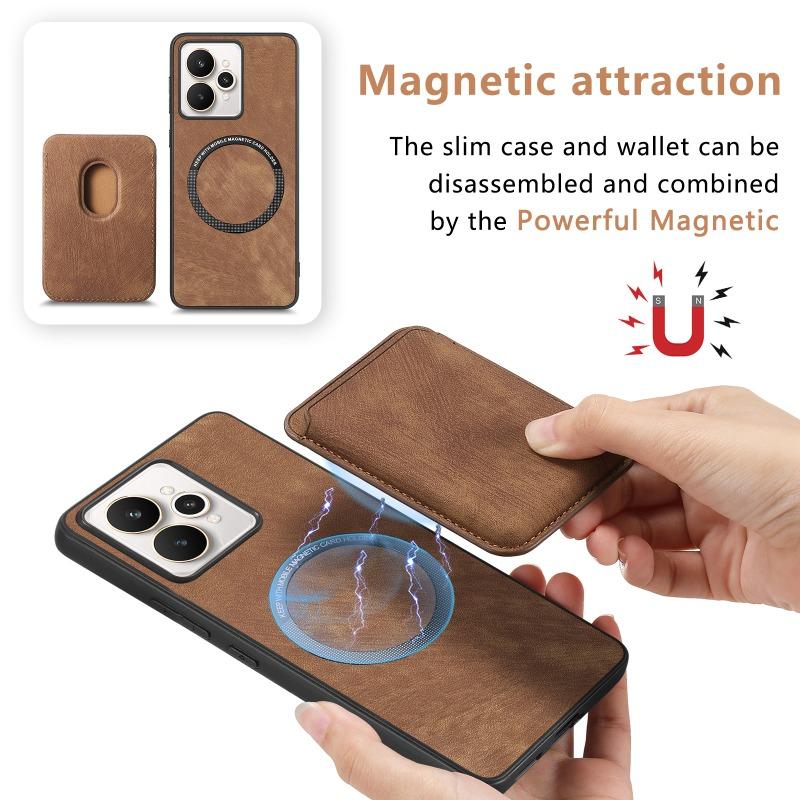 For Leather Case for Realme 1 Pro G Magnetic Detachable 2 in 1 Wallet Card Pocket Cover for OPPO Realme1 1pro Fundas