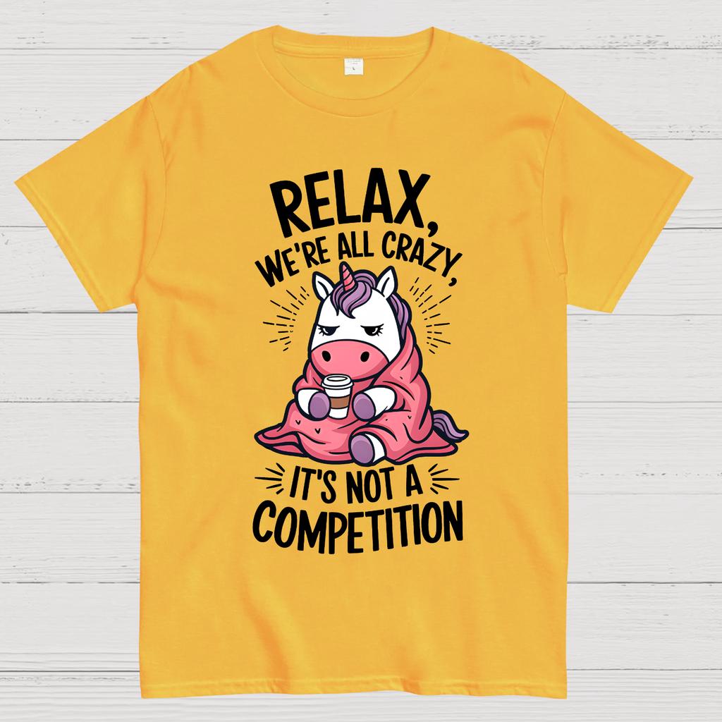 Relax It's Not a Competition Cotton Summer Casual Cool Loose T-Shirt