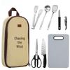 Portable Stainless Steel Camping Cookware Set
