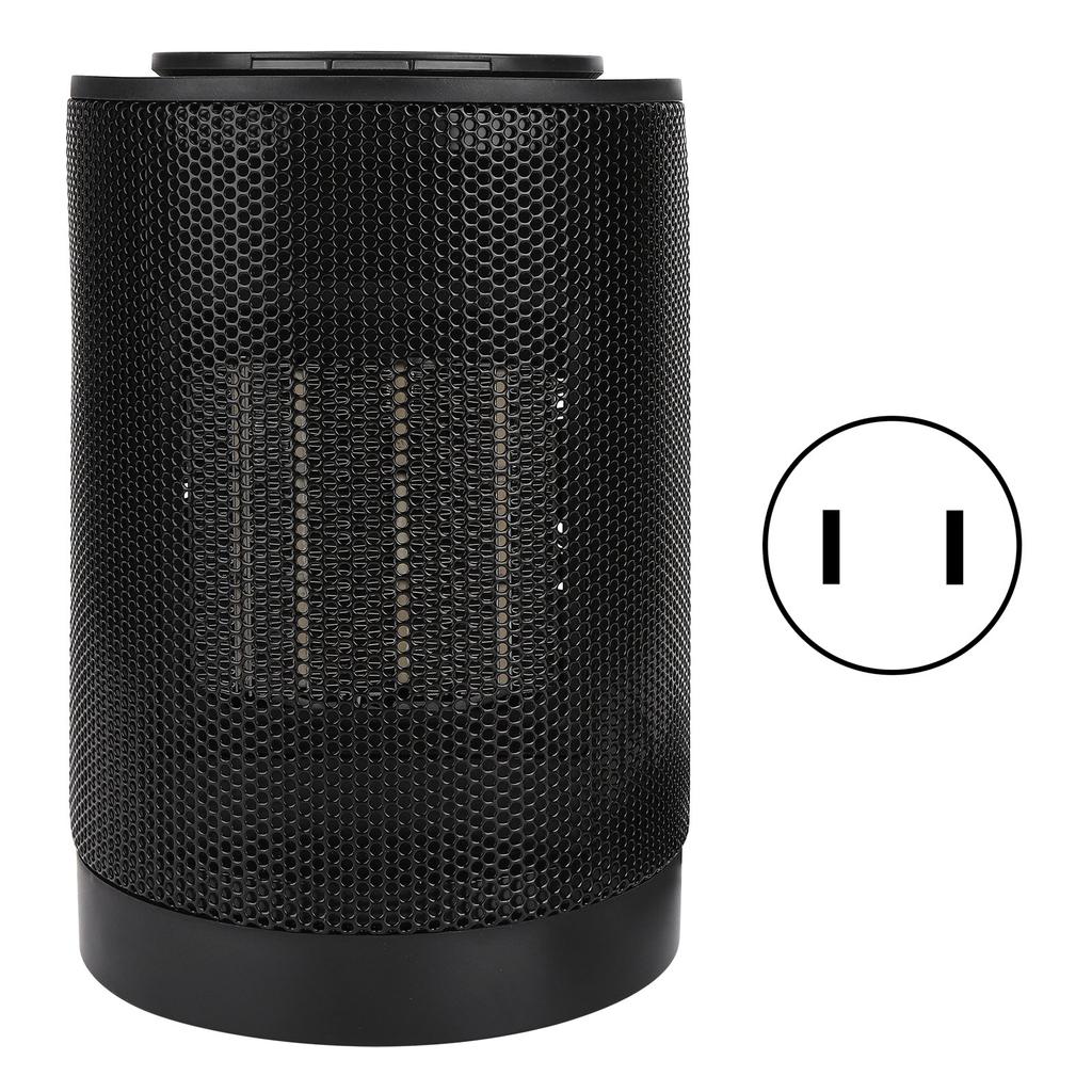 Desktop Electric Heater 1200W 70 Degrees  Rotation Intelligent Warmer PTC Ceramic Heating PortableUS Plug