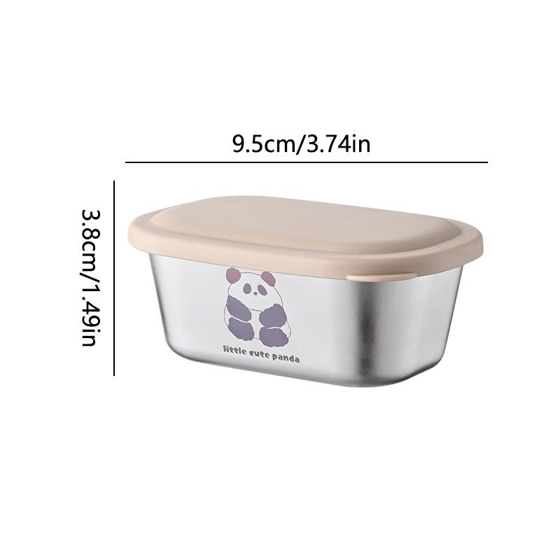 Ciotola per Condimenti in Acciaio Inossidabile Tazza per Salse con Coperchio Sigillato a Prova di Perdite Ciotola per Insalata Ketchup Picnic per Campeggio all'Aperto