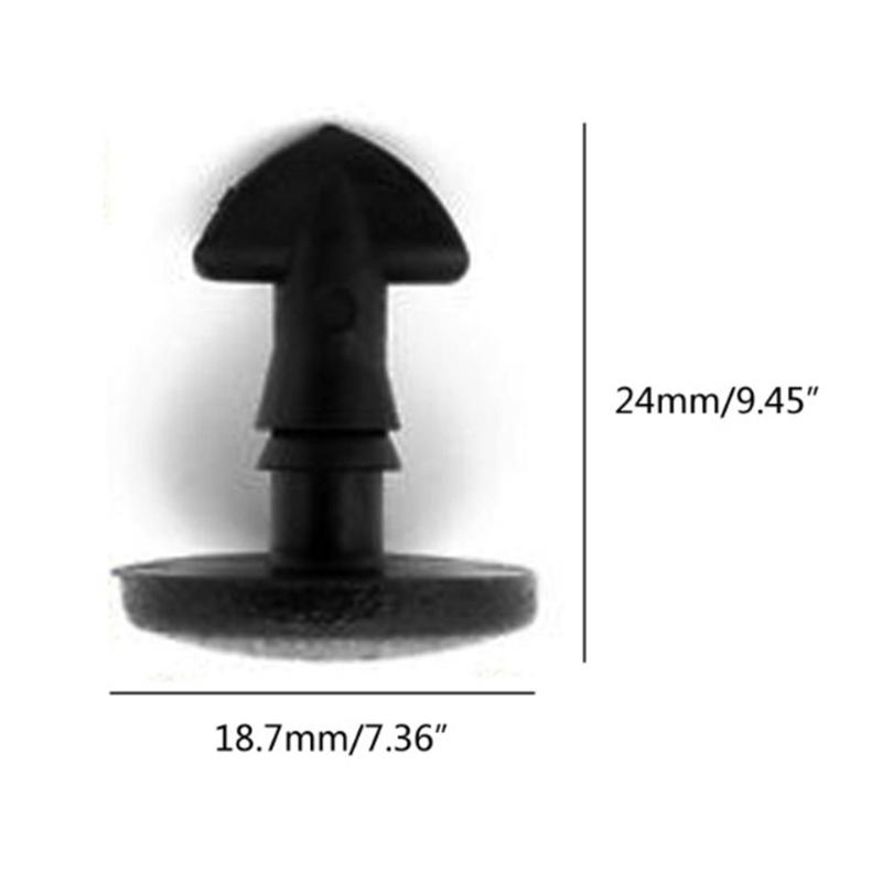 10Pcs Rear Bumper Tow Eye Cover Fastener Clips for Sport 06-09 Discovery 3 4 DYR500010 Replacement Tow Eye Cover Clips