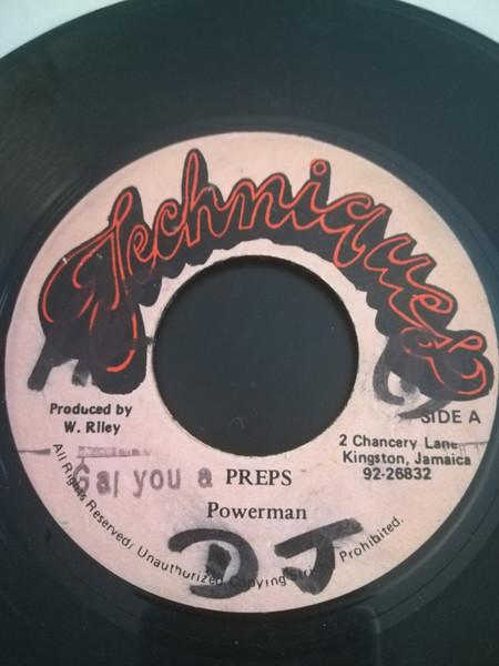 

7inch Record POWERMAN - Preps none Techniques Jamaica Reggae, Ska & Dub Used