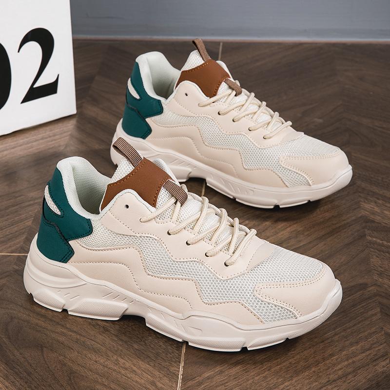 Модные женские прогулочные туфли на плоской подошве с сеткой и толстой подошвой — лучшая — фото 3