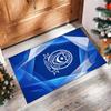 Tappeto Morbido Area Rug con Motivo Calcio Portsmouth FC Antiscivolo Tappeto per Pavimento Interno Tappetino Decorazione Sportiva per Camera da Letto
