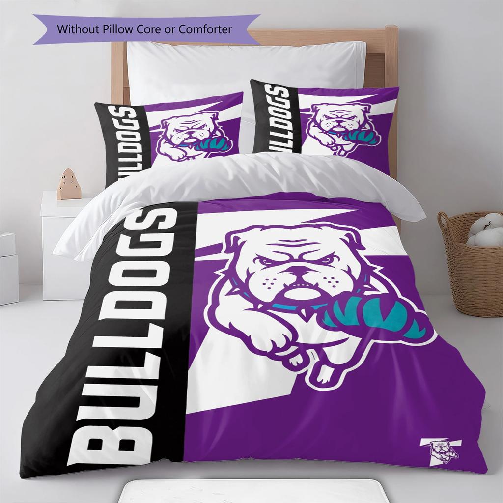 Truman State Bulldogs Pattern Bedding Set Quilt Cover Pillowcase Home Decor Gift (1 * duvet cover + 2 * pillowcase, without core)