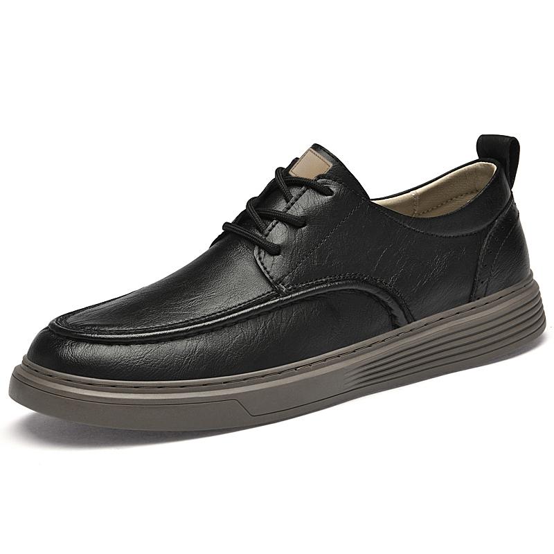 

New Men s Shoes for Autumn and Winter: Khaki Casual Shoes, Men s Genuine Leather Shoes, Casual Business Leather Shoes 37