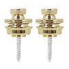 Pack of 2 Guitar Strap Locks Easy to Use Guitars Strap Buttons Metal Texture Bass Straps Locks Metal Guitar Pins