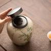 Su's Ceramic Bamboo Garden Tea Caddy