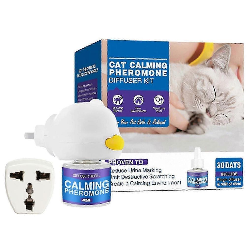Pet Calming Pheromone Diffuser Kit Anti-stress Anxiety Relief Calming Spray For Cats Dogs_Lumo