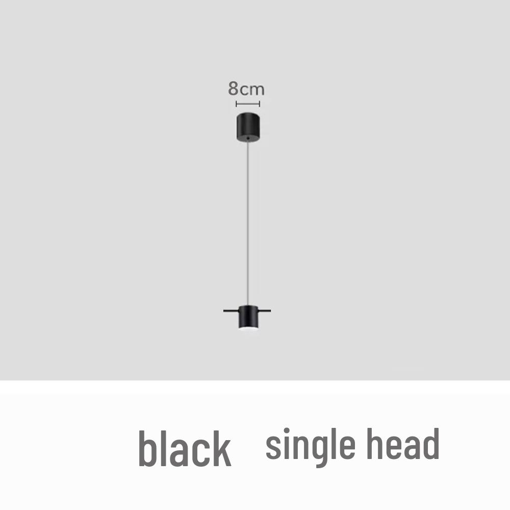 Modern LED Minimalist Long Strip Pendant Light for Restaurants