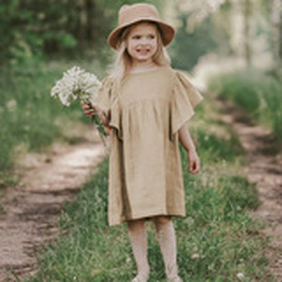 INS Summer Style Cotton Strappy Dress for Toddlers & Girls, Solid Color Patchwork Mesh Princess Puffy Skirt