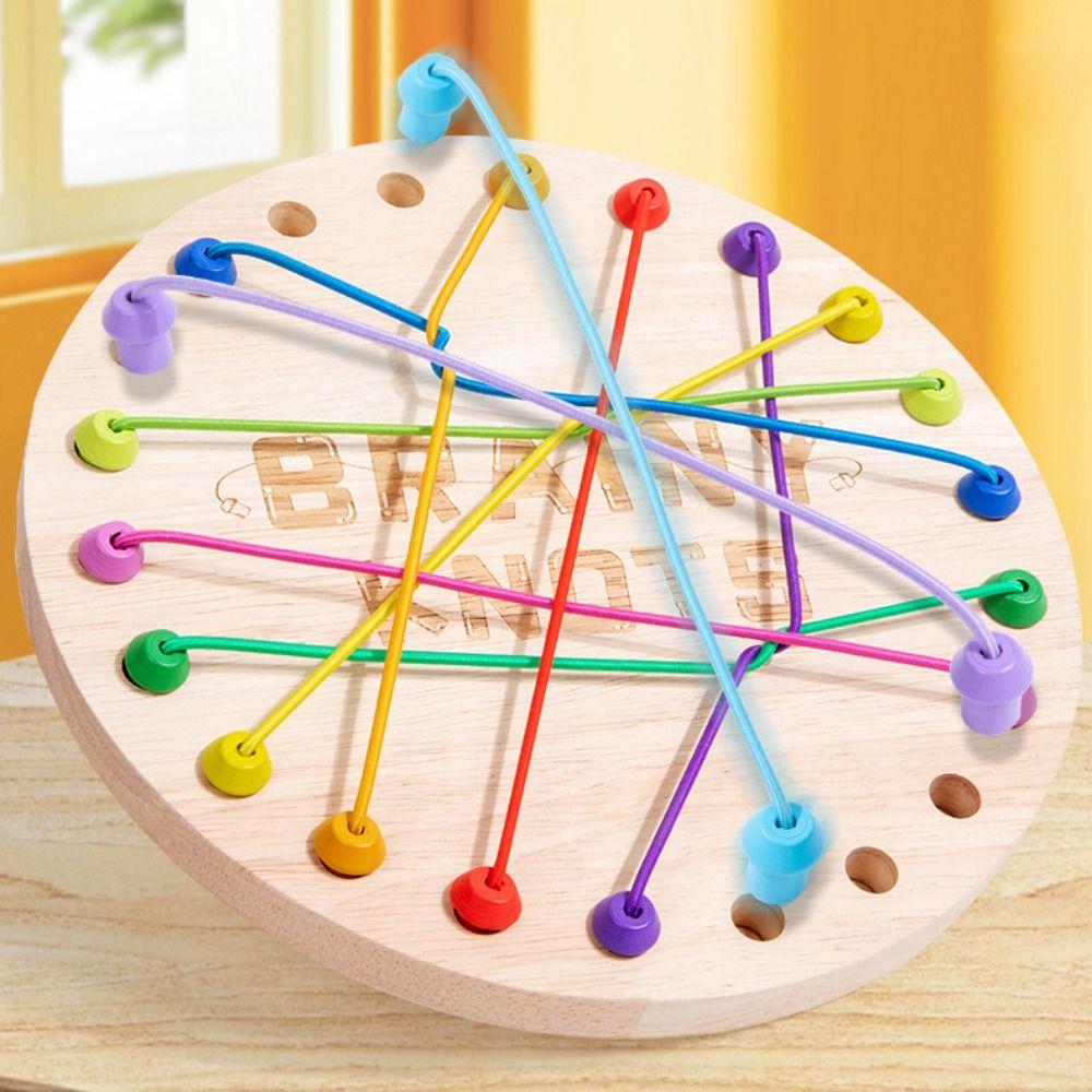 Twisted Connected Line Rope Untangling Toy Logical Thinking Board Rope Puzzle Game  Children Toys
