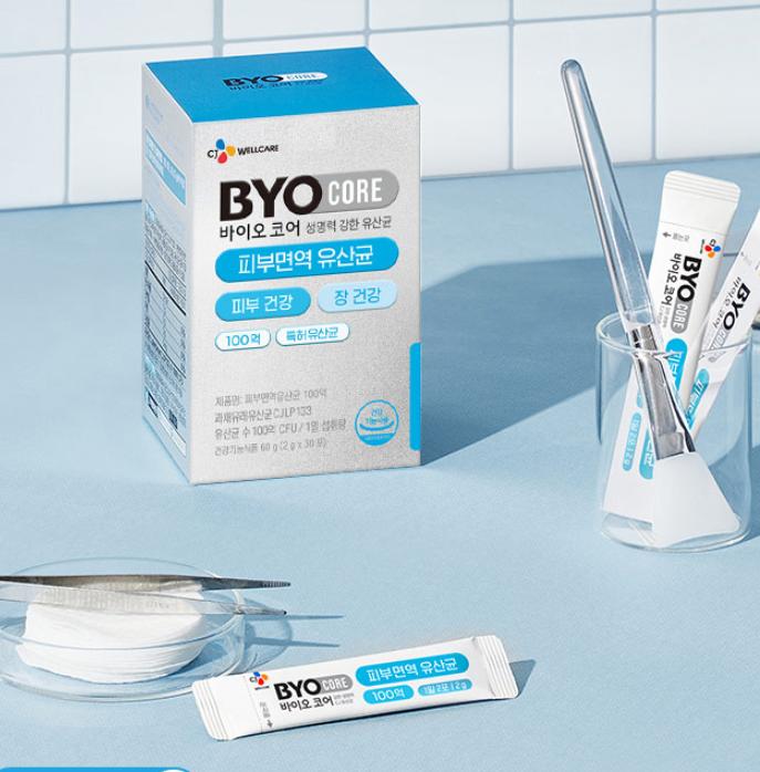 CJ BYOCORE Probiotics for Skin Immunity – 30+10 Sticks, 20 Days Supply