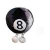 Creative Black 8 Billiards Pillow Plush Toy Sofa Cushion Nap Pillow Living Room Decoration Puppet