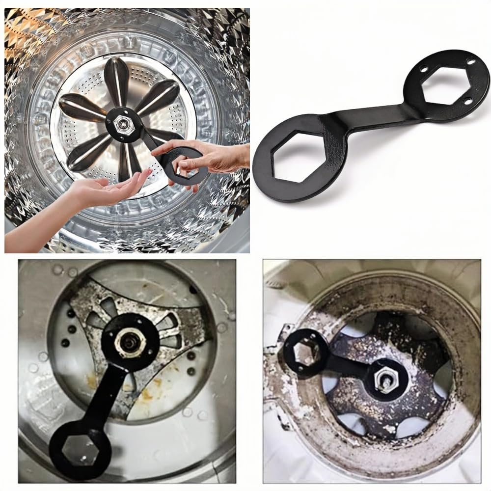 Washing Machine Hex Metal Tool for Disassembly and Clutch Washing Machine Drum Disassembly and Repair Includes Faucet Durable Hand Tool Wrench,