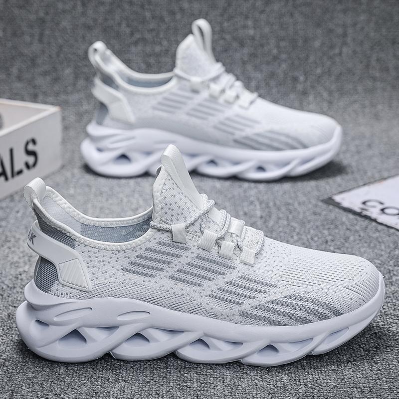 YRZL Running Shoes Men Mesh Breathable Lightweight Comfortable Lace Up Mesh Sneakers Man New Tennis Shoes for Men