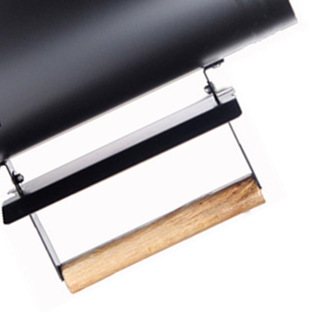 Avviatore per Camino Acciaio Inossidabile Resistente al Calore Avviatore per Camino Barbecue per Cucina all'Aperto Nero