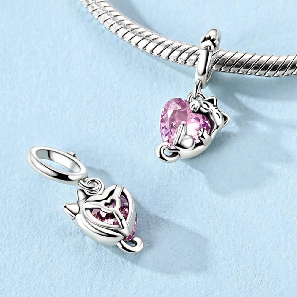 Charms Plataoriginales Cat Dog Butterflybeads For Charms Copper Bracelet Beads Jewellery Making Women'S Gift