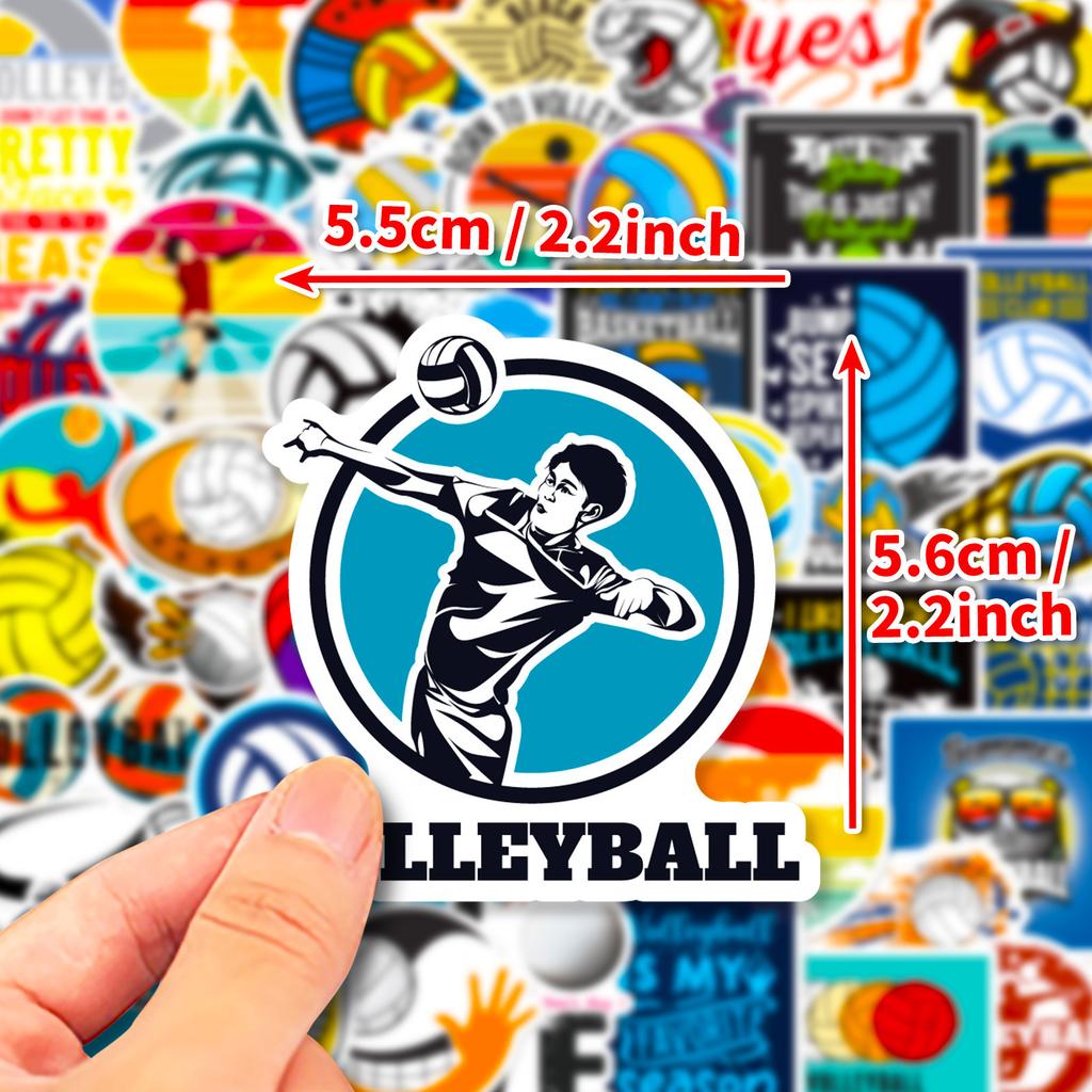 50 Volleyball Graffiti Stickers Personalized Decorative Suitcase Notebook Waterproof and Removable Stickers