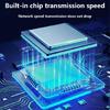 Gigabit Ethernet Splitter 1 to 2 networking Ethernet Splitter LAN Splitter with Power Cable RJ45 Splitter 100/1000Mbps