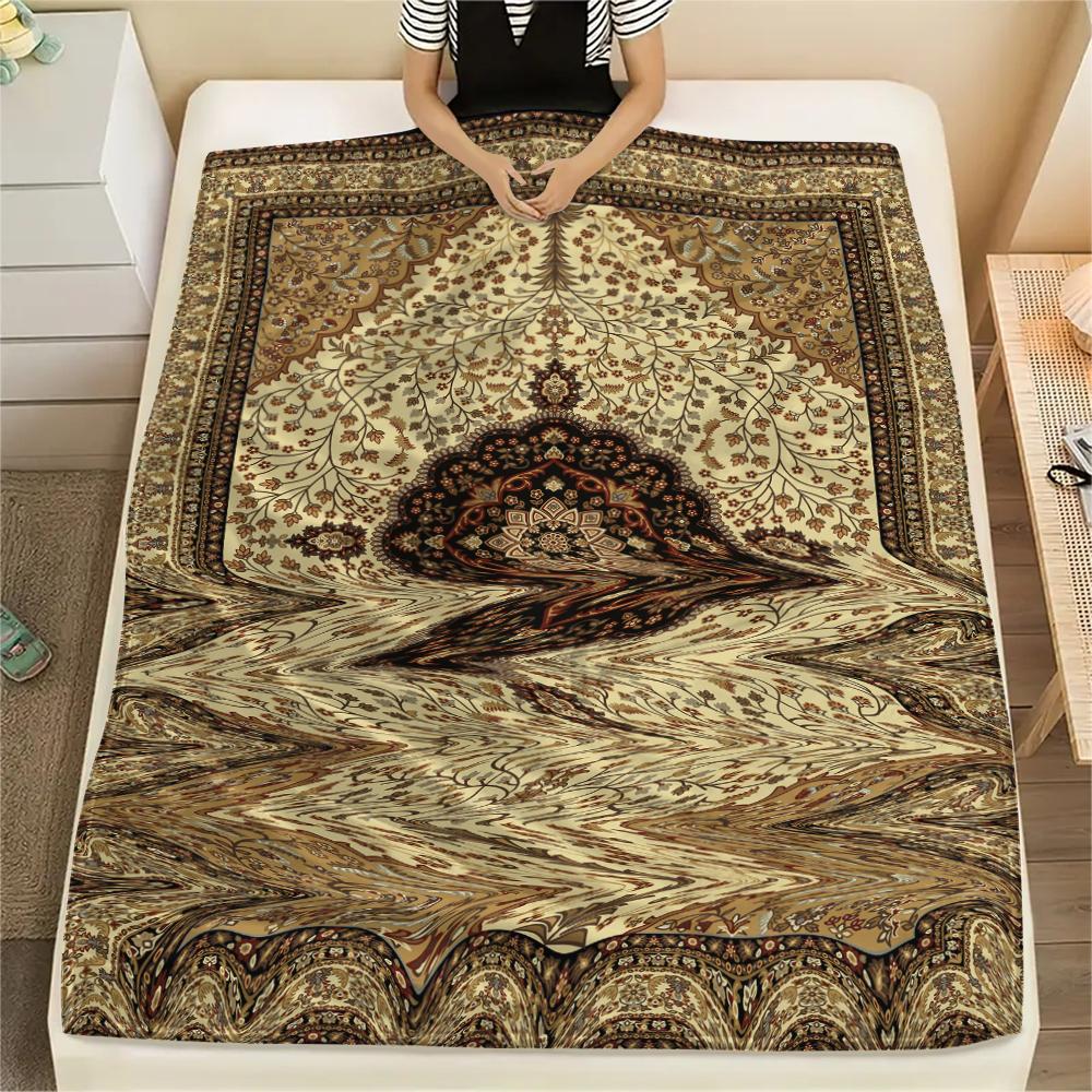 1 pièce Couverture en Flanelle Imprimée Dessin Animé, Haute Qualité Confortable pour Toutes les Saisons, Décoration de Maison, Chaleur et Confort, Parfait pour un Cadeau de Noël ou d'Anniversaire