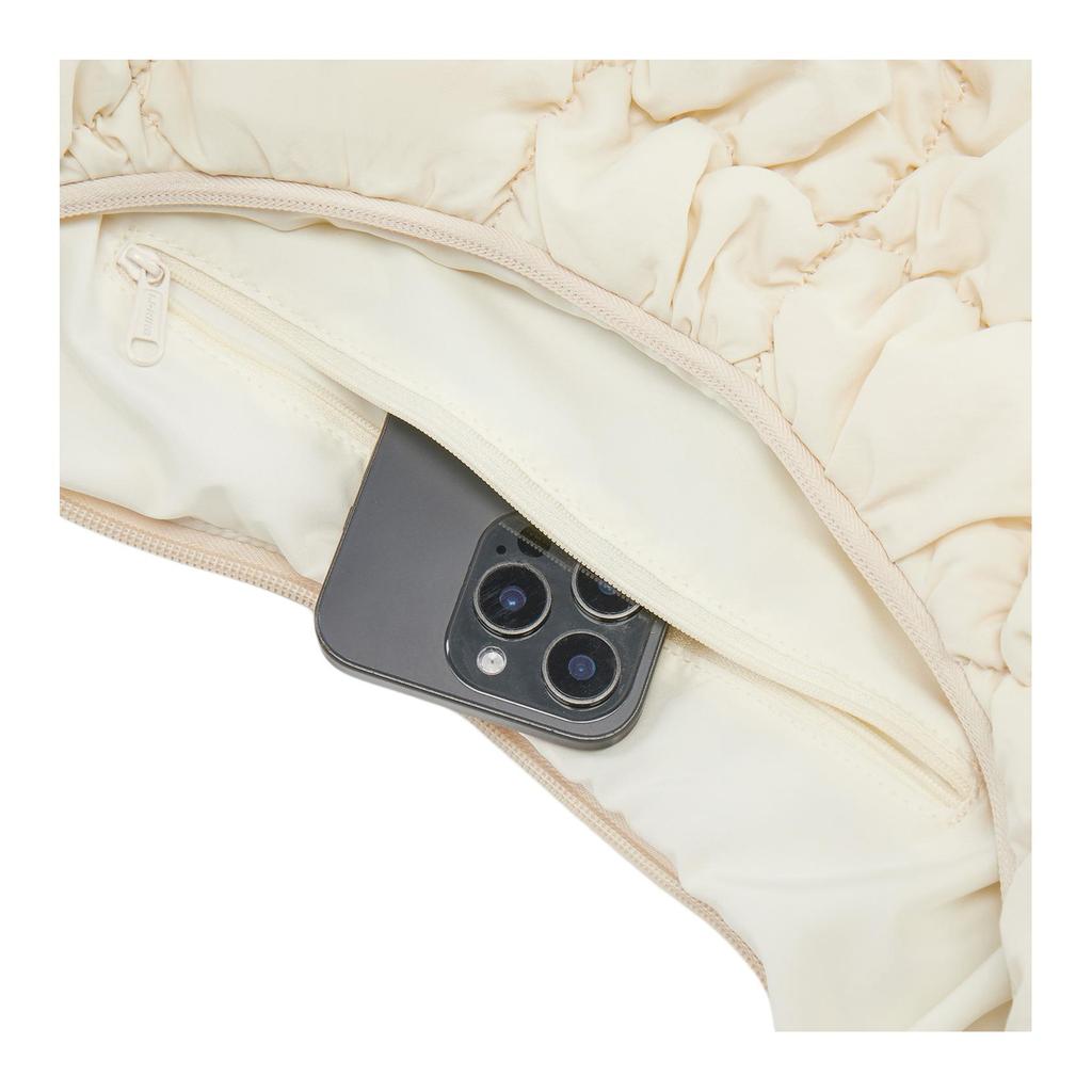 New LiNing Nylon Shoulder Bag, Crossbody Bag Regular Unisex Cream White ABDV367-2