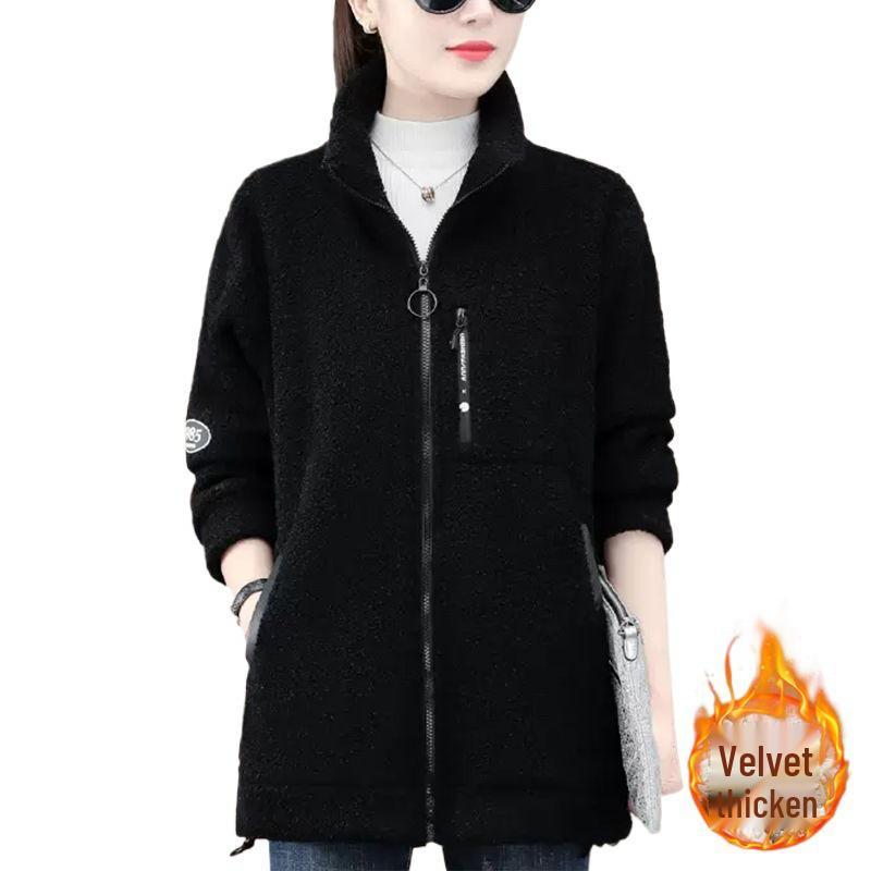 2025 Women's Winter Lambswool Fleece Jacket: Warm, Thickened, Casual, and Versatile