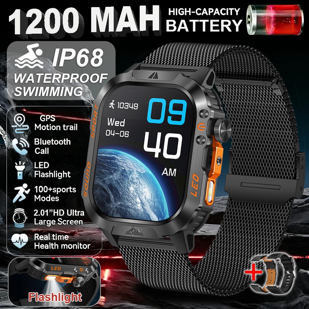 2026 New T-Rex3 Ultra 1200mAh Super Capacity Battery Adult Men Smart Watch 1.7" Large Screen Call 5ATM Waterproof Sports Watches