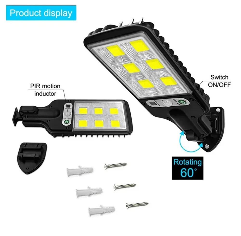 616 Solar Outdoor LED Wall Light Human Body Waterproof Sensin Suitable for Garden Terrace Garage Courtyard and Street Lighting