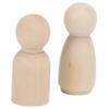 40pcs Wooden People Figures Wooden Peg Dolls 35mm Size DIY Craft Figures  DIY Arts Crafts