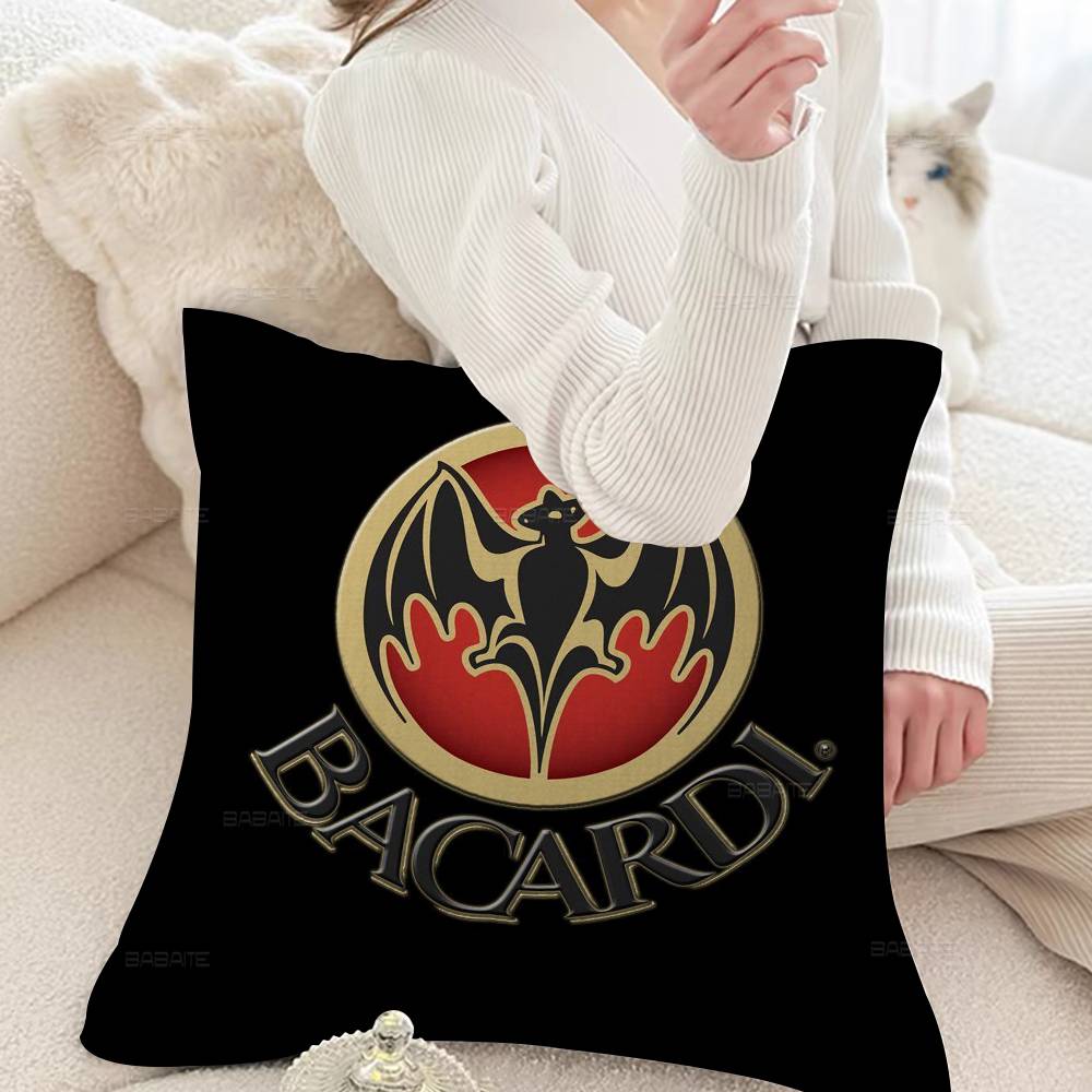 B-Bacardi Rum Vampire Bat Lucky Dragon pillow cover sofa cushion cover home room decoration children gift