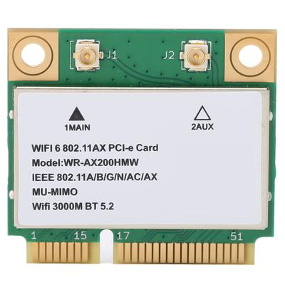 Wireless Net Card 2.4G5G Dual Band 2974M WiFi6 MU MIMO Multithreading Technology Wifi Card with