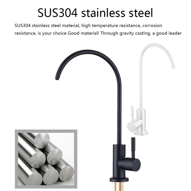 Drinking Water Faucet Kitchen Bar Sink Faucet Stainless Steel Water Filter Faucet for Drinking, Kitchen Cooking