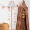 Funny Kids Wall Height Chart Rainbow Pattern Self Adhesive Wall Sticker Decal for Recording Growth Nursery Wall Decors