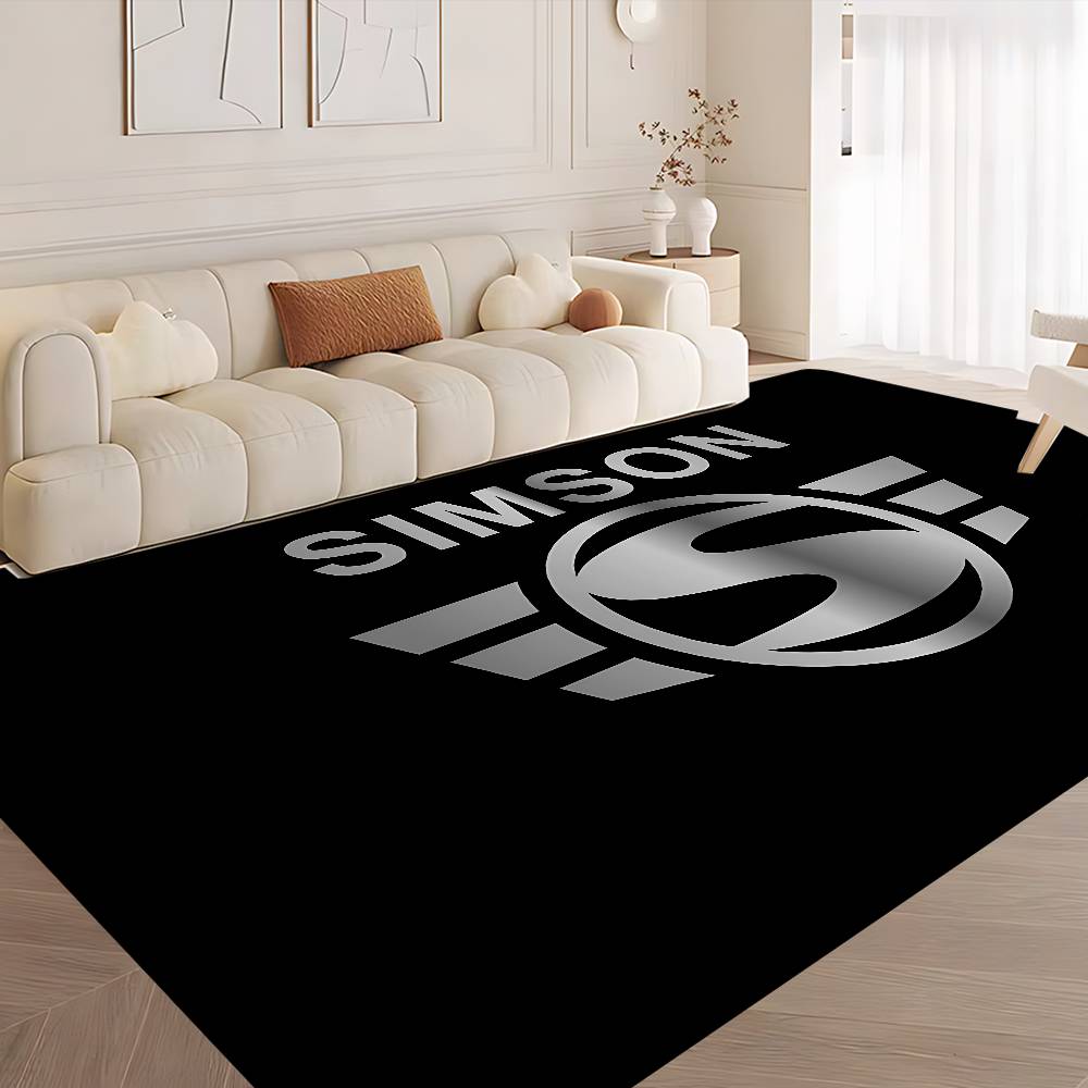 S-SimsonS LOGO Floor Mat Retro Multiple Choice Living Room Kitchen Rug Non-Slip Modern Home Decor